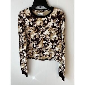 Women's Small petite Columbia long sleeve floral Top. NWT